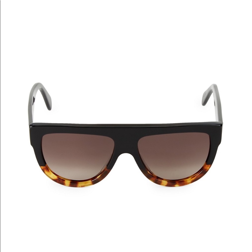 Celine Flat top Round Sunglasses